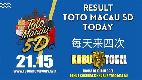 5d toto macau result|Results Lottery .